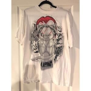 Y2K Chucky Thug Life Tupac Horror Movie Shirt Men's L T-Shirt